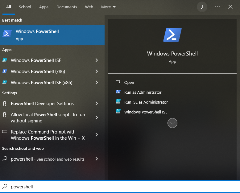 Windows Start Dialog