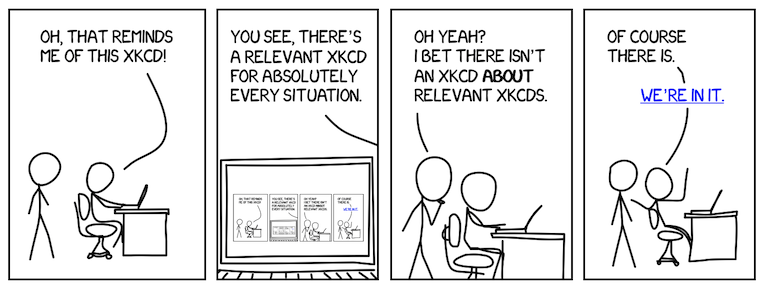 Relevant XKCD Cartoon